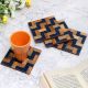 Handmade Decorative Wooden Coasters Pack of 4